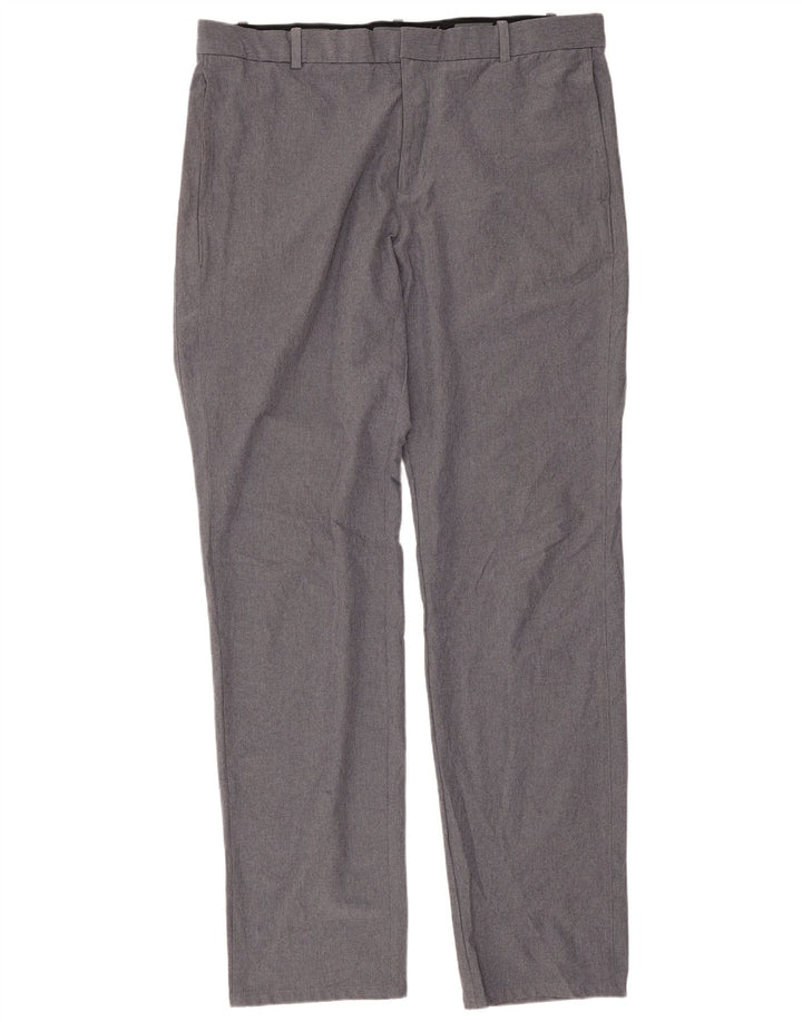 Pantaloni chino dritti Nike Dri Fit da uomo W36 L34 poliestere grigio