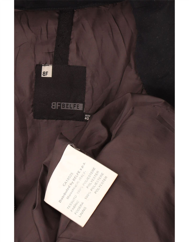 Cappotto imbottito ampio con cappuccio da donna Belfe IT 40 piccolo poliestere nero