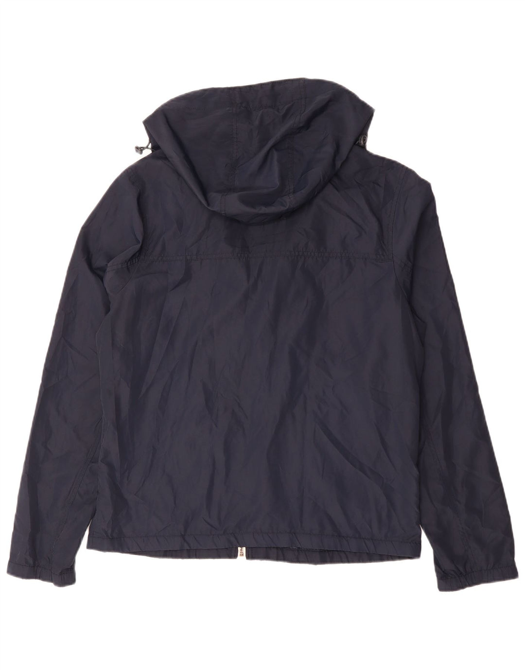 Giacca antipioggia da uomo con cappuccio Hollister UK 42 XL Poliestere blu navy