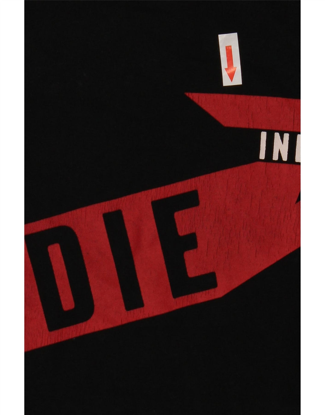 T-shirt grafica da uomo Diesel Top in cotone nero medio