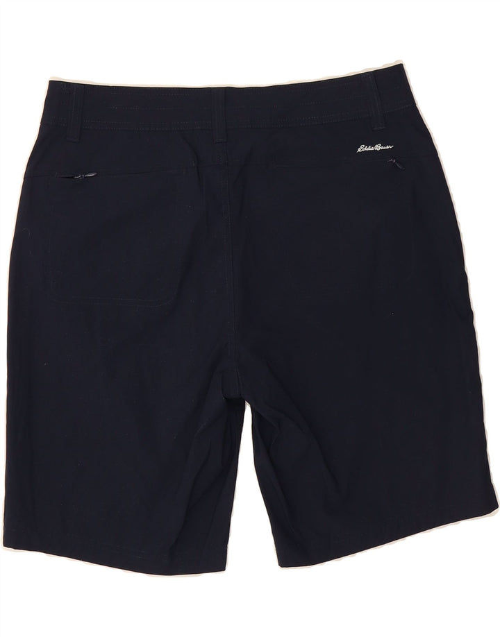 EDDIE BAUER Womens Casual Shorts US 12 Large W34  Navy Blue Nylon Vintage Eddie Bauer and Second-Hand Eddie Bauer from Messina Hembry 
