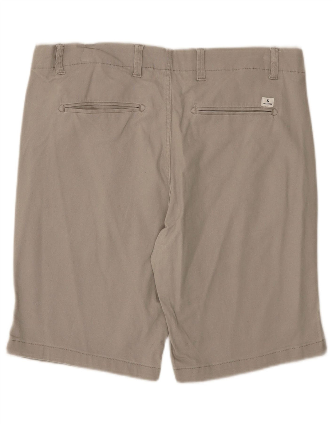 Pantaloncini chino regolari da uomo Jack & Jones XL W38 cotone grigio