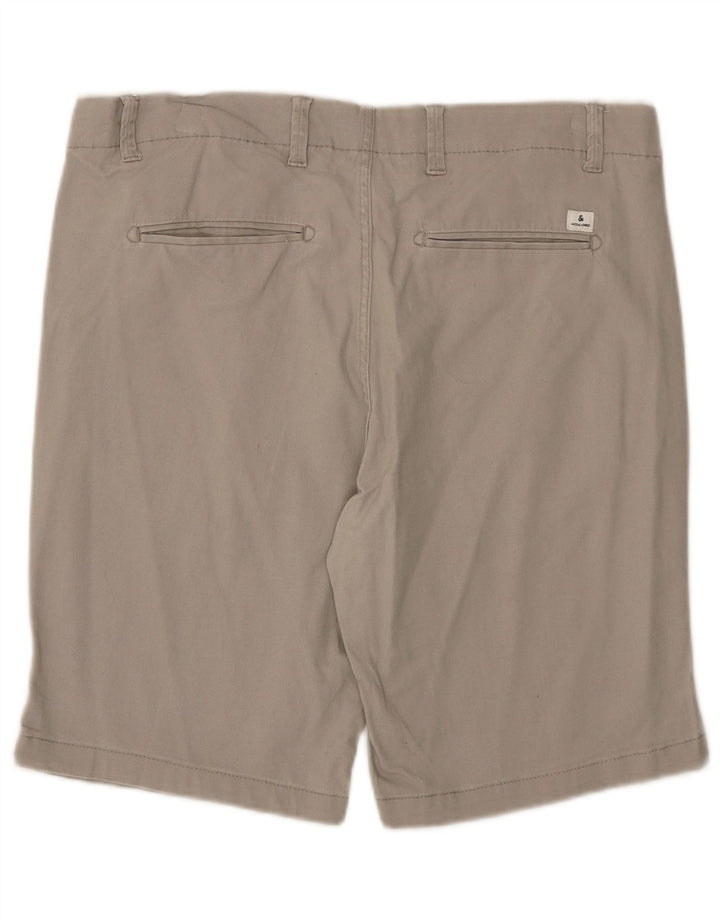 Pantaloncini chino regolari da uomo Jack & Jones XL W38 cotone grigio