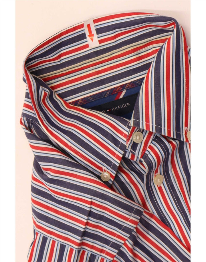 Camicia da uomo Tommy Hilfiger cotone gessato medio multicolore