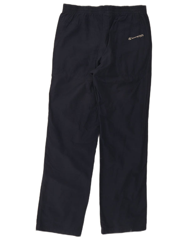 Pantaloni dritti da uomo Champion con giacca a vento medi W34 L30 blu navy sportivi
