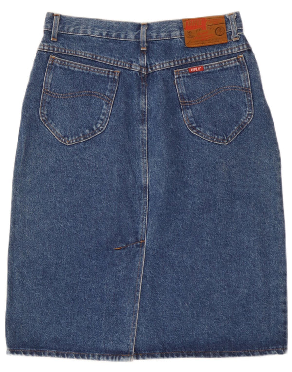 Gonna in denim da donna Rifle W32 grande in cotone blu