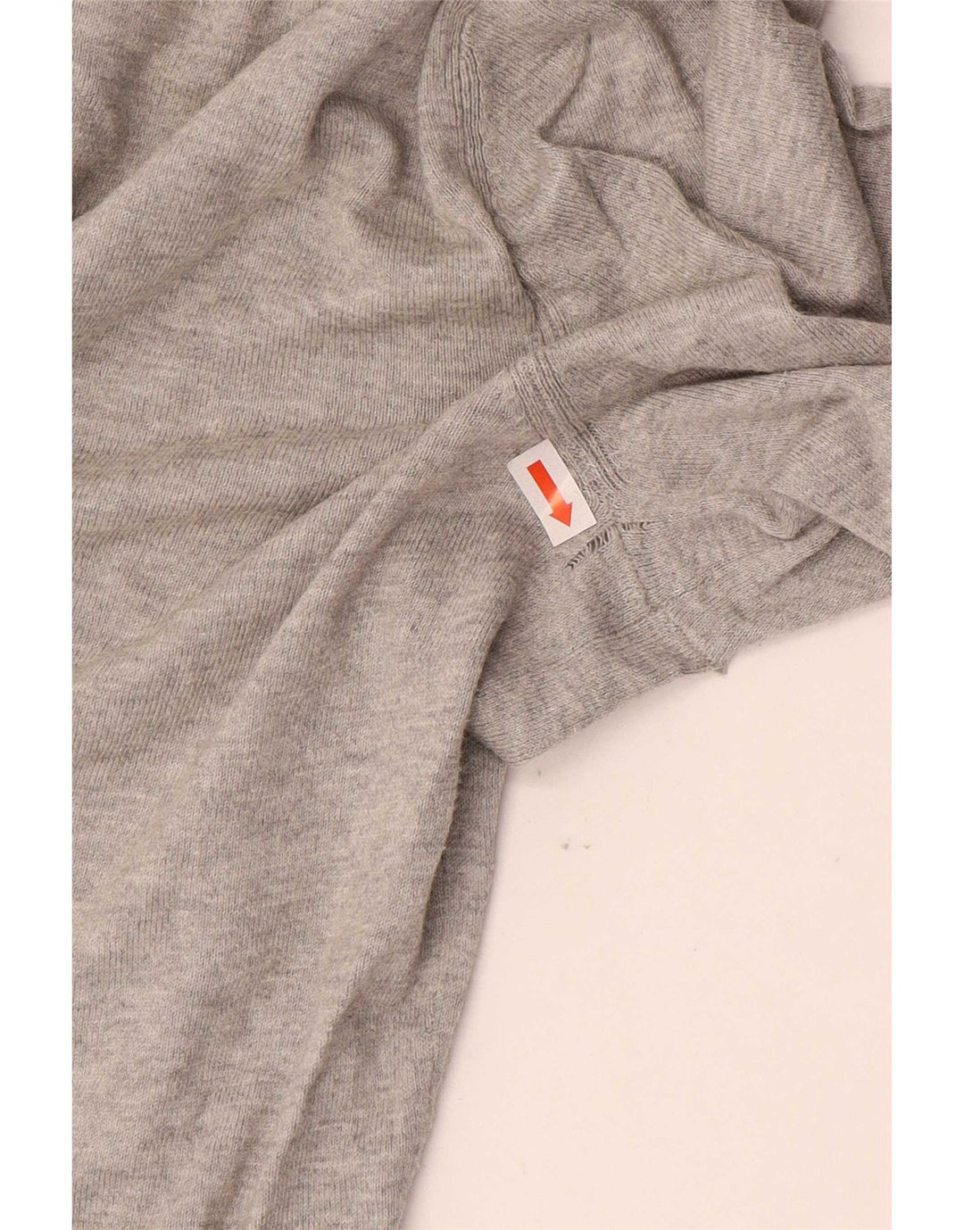 Massimo Dutti Maglione da uomo con scollo a V piccolo cotone chiazzato grigio