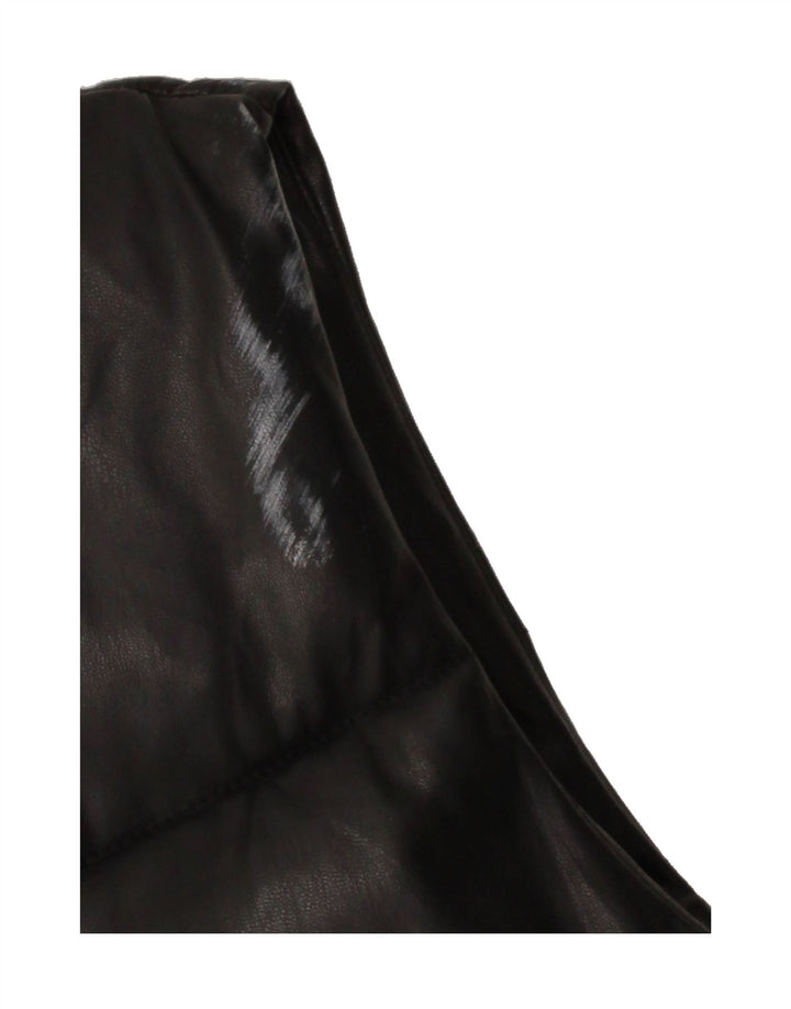 ZARA Womens Crop Padded Gilet UK 14 Medium Black Polyester Vintage Zara and Second-Hand Zara from Messina Hembry 