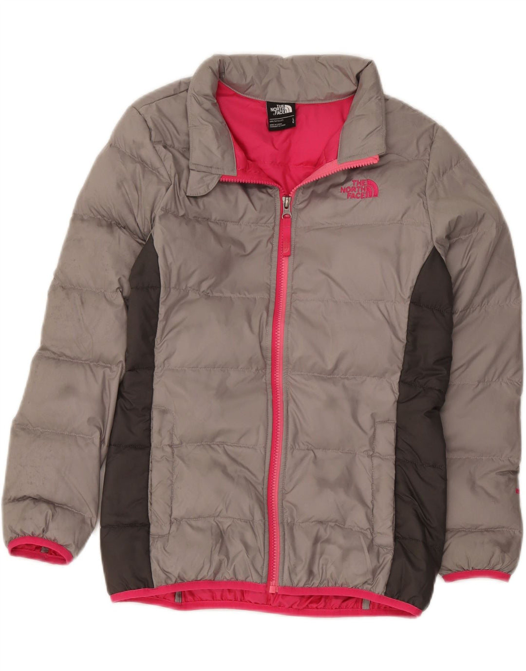 Giacca imbottita per ragazze The North Face 11-12 anni Large Grey Colourblock