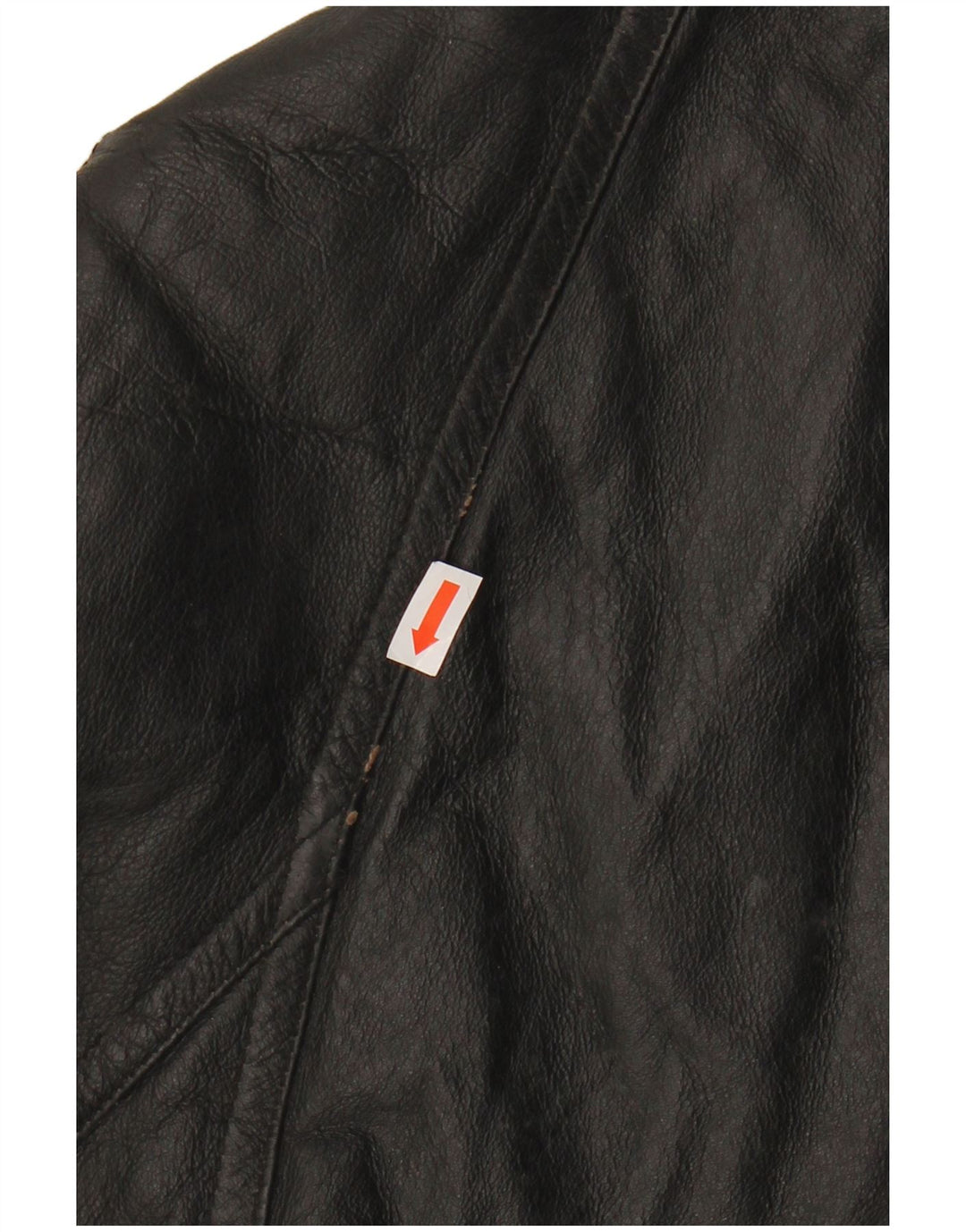 VINTAGE Womens Leather Jacket UK 14 Medium  Black Leather