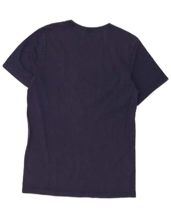 T-shirt grafica da uomo Nike Top Small in cotone blu navy