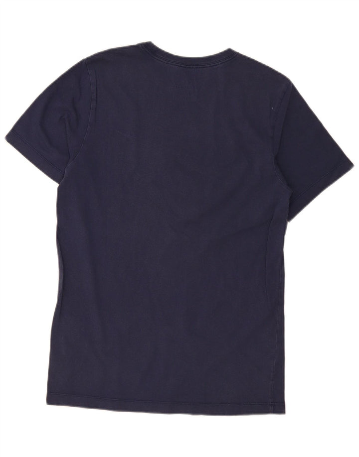 T-shirt grafica da uomo Nike Top Small in cotone blu navy