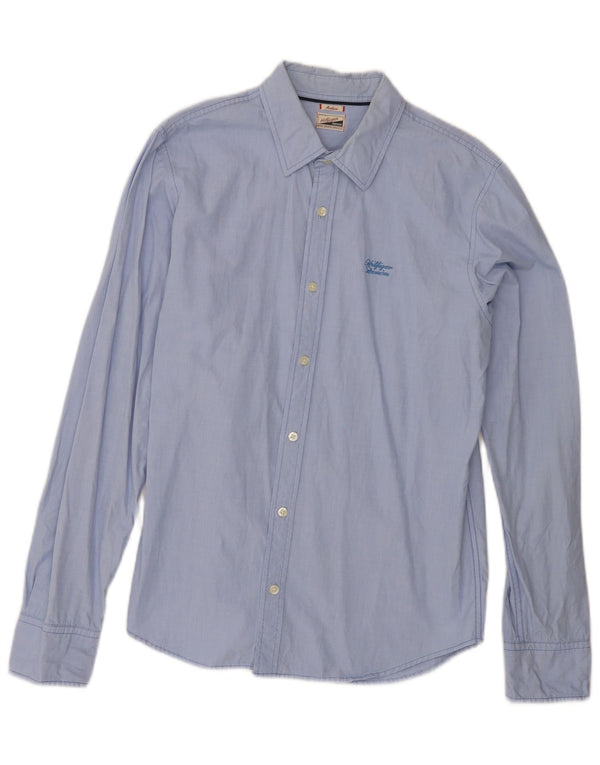 Camicia da uomo Tommy Hilfiger in cotone blu medio