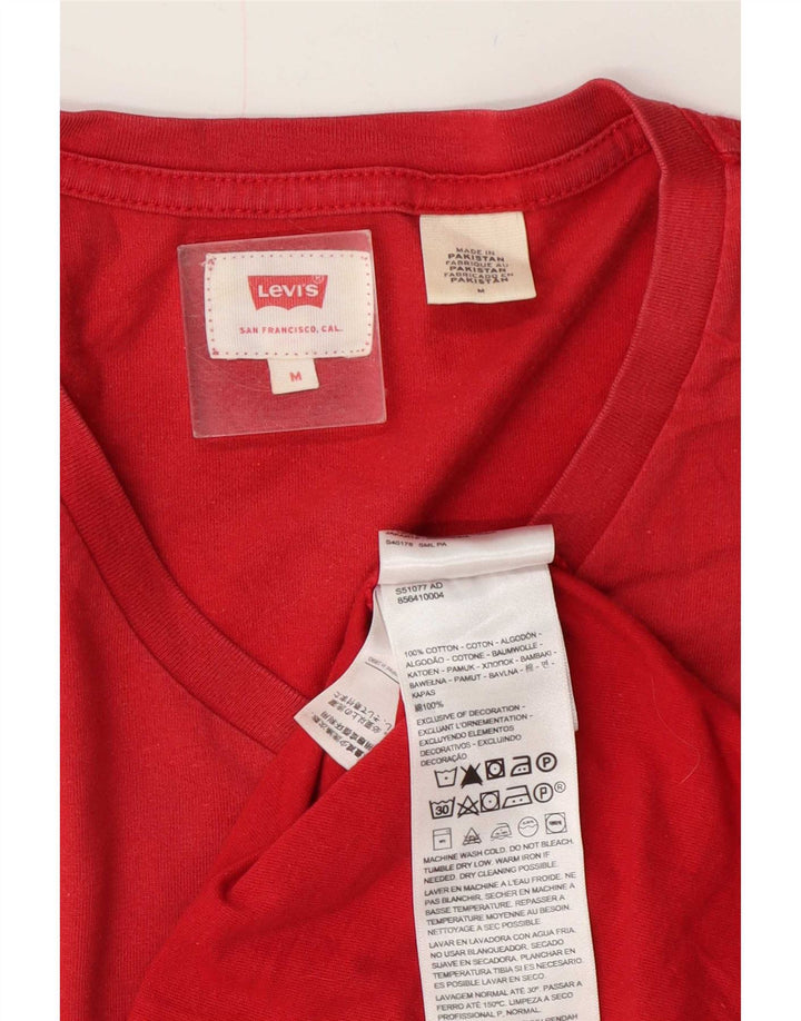 T-shirt da uomo Levi's Top in cotone rosso medio