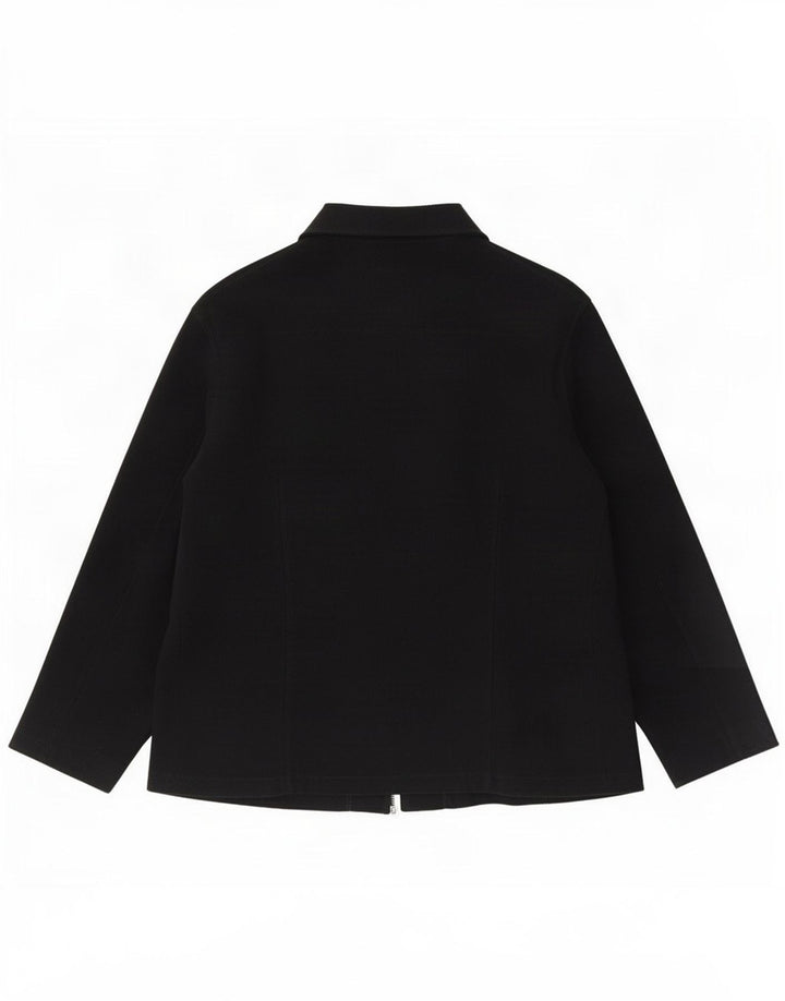 Giubbotto bomber vintage da donna UK 14 grande nero
