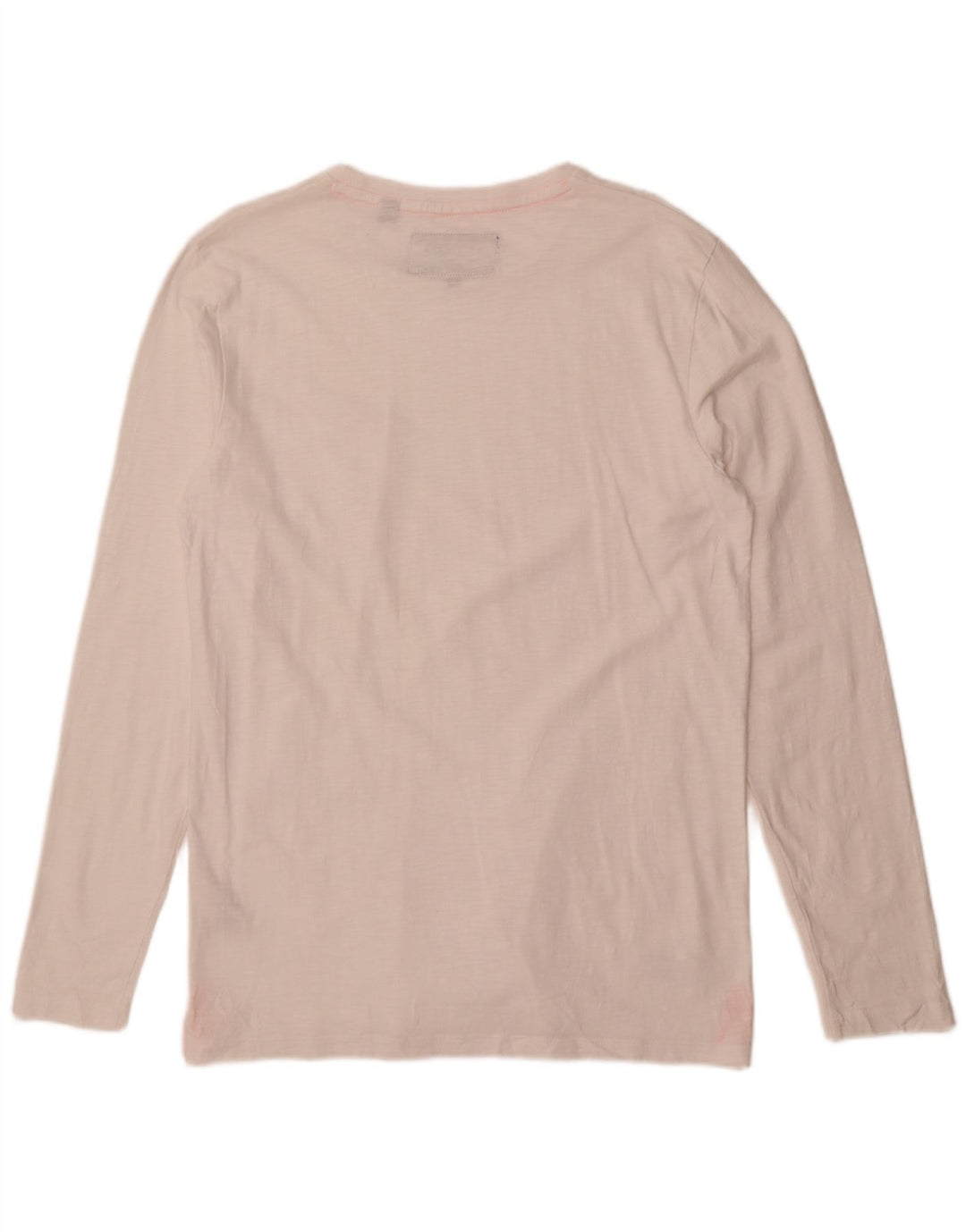 Top da uomo a maniche lunghe Superdry in cotone bianco grande