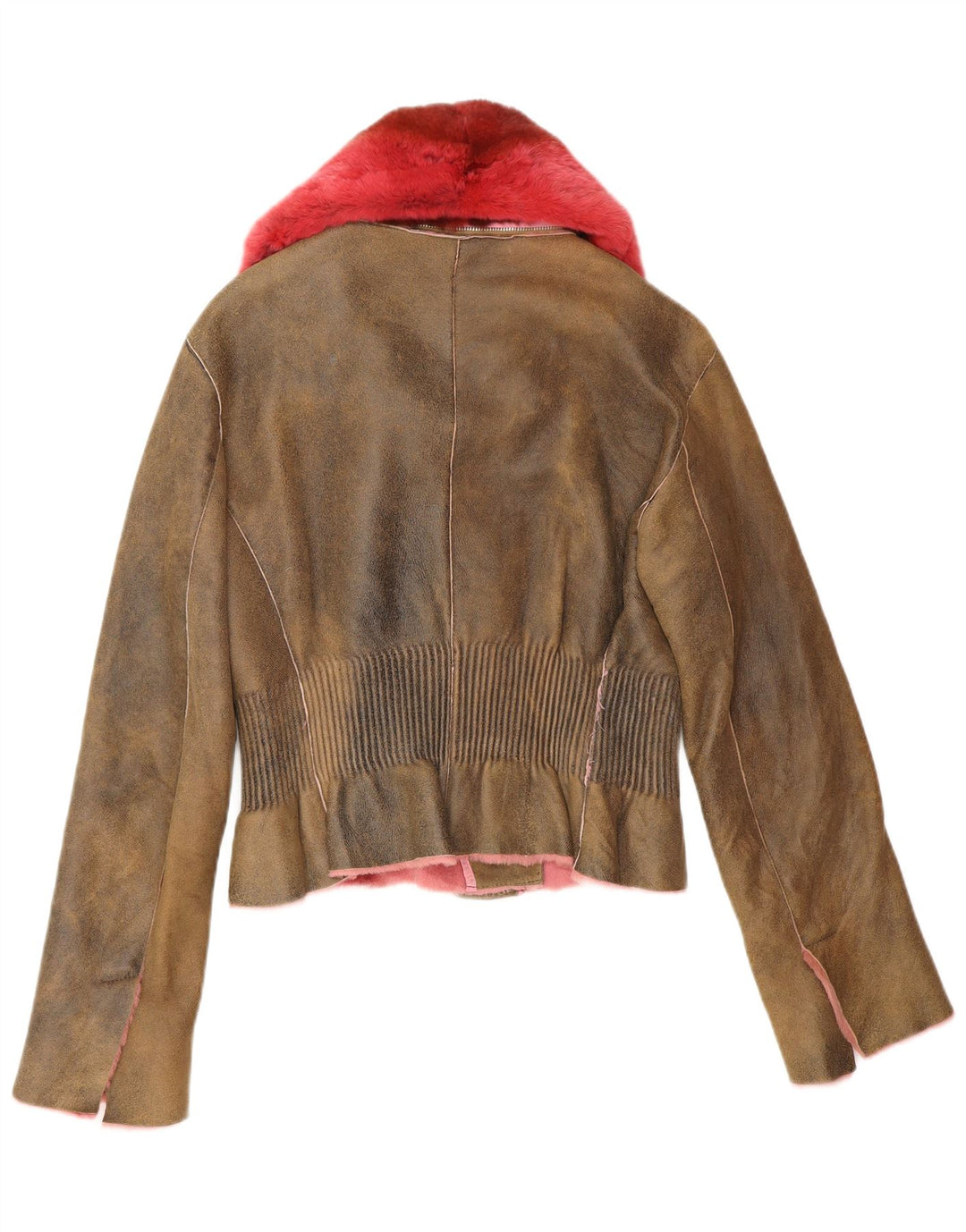 Giacca in Pelle Donna ERMANNO SCERVINO IT 42 Pelle Marrone Medio