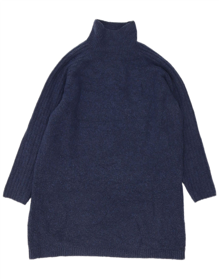 Maglione da donna Marks & Spencer a collo alto con collo alto UK 10 Small Navy B