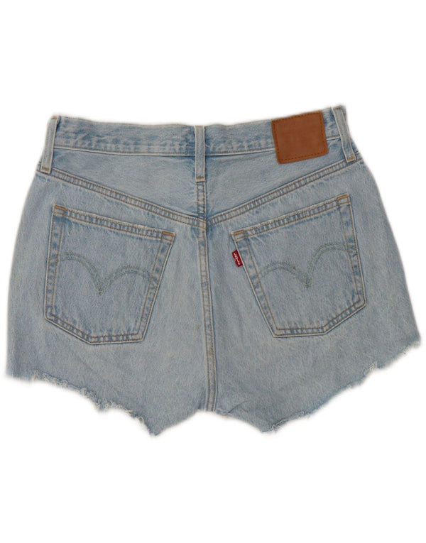 Levi's Womens 501 Denim Pantaloni caldi a vita alta W28 Cotone blu medio