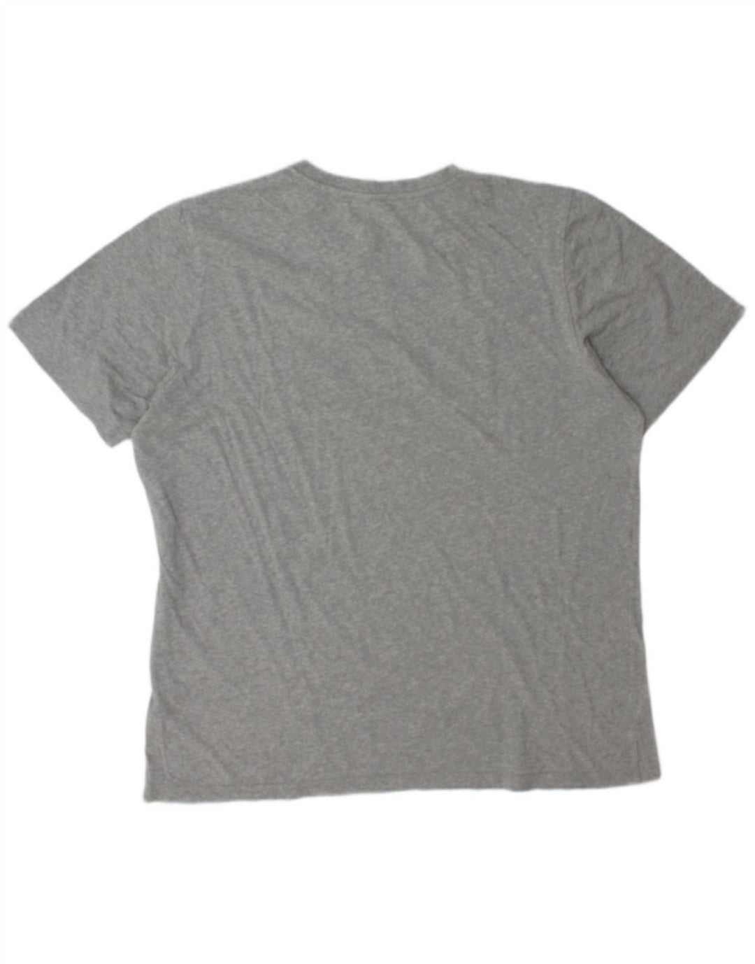 T-shirt grafica da uomo Adidas Top grande in cotone grigio