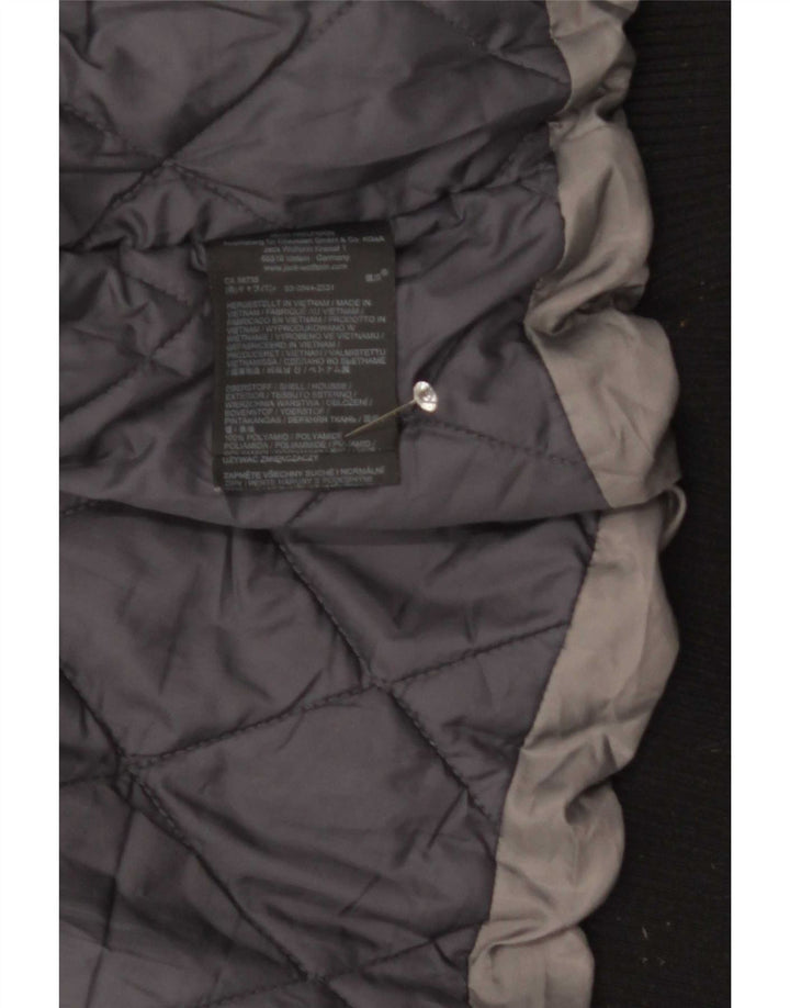 Giubbotto bomber con cappuccio da uomo Jack Wolfskin UK 36/38 medio nero poliammide