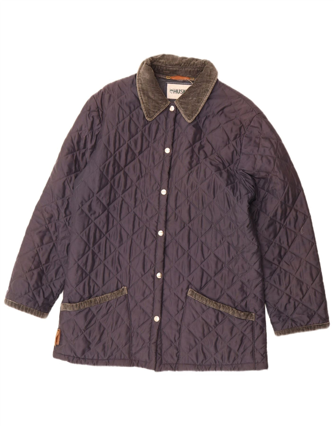 Giacca trapuntata da donna Husky UK 16 Large Blu Navy in poliammide