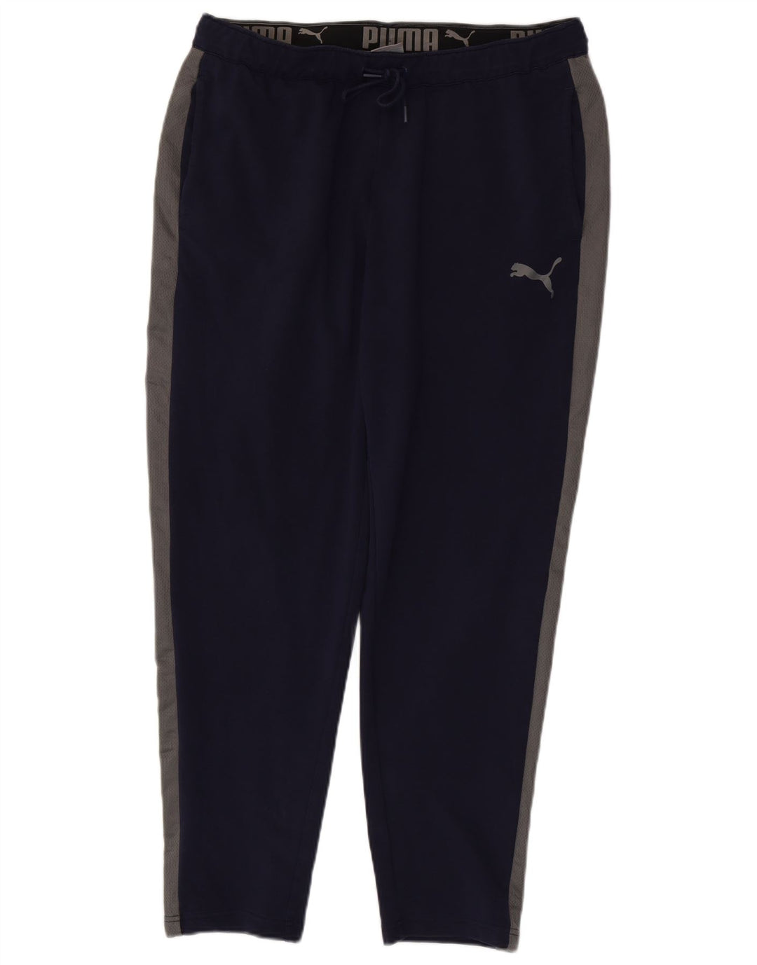 Pantaloni da tuta PUMA da uomo grandi color block blu navy