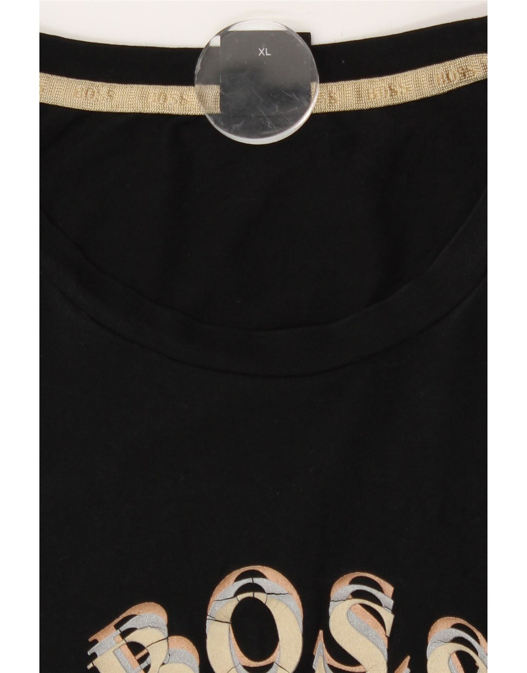 T-shirt grafica da uomo Hugo Boss Top XL in cotone nero