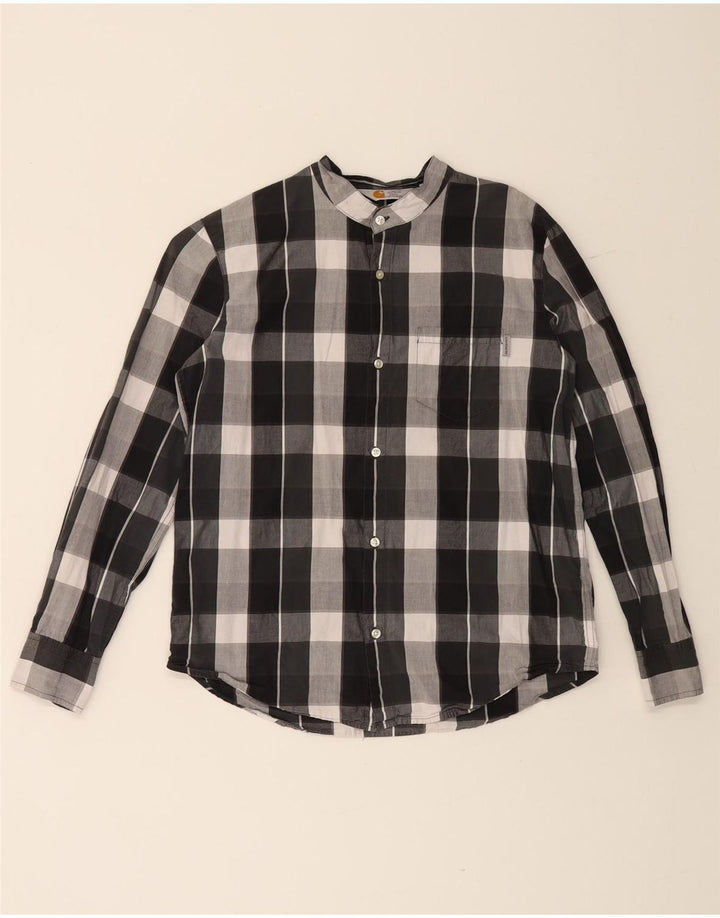 Camicia da uomo Carhartt piccola in cotone a quadri neri