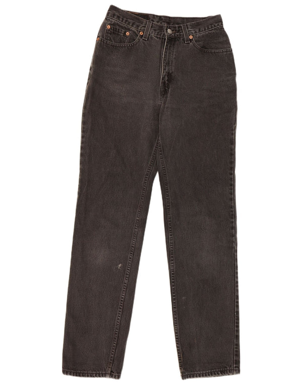 Jeans dritti slim fit 512 da donna Levi's US 9 medio W26 L31 cotone nero