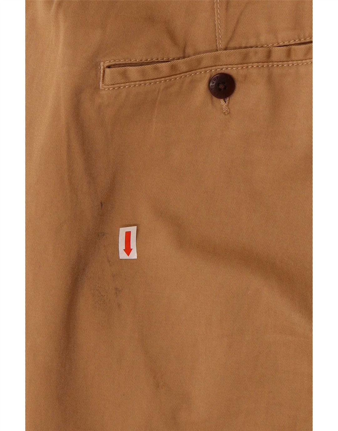Pantaloncini chino da uomo Tommy Hilfiger medi W32 in cotone marrone