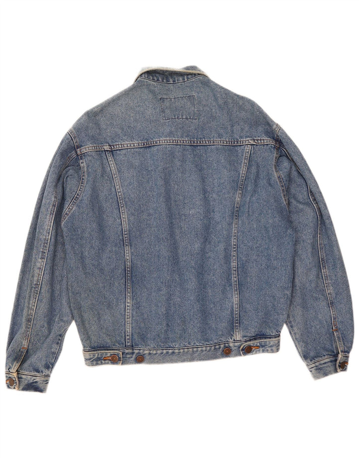 Giacca in denim da uomo Casucci UK 36 piccola in cotone blu