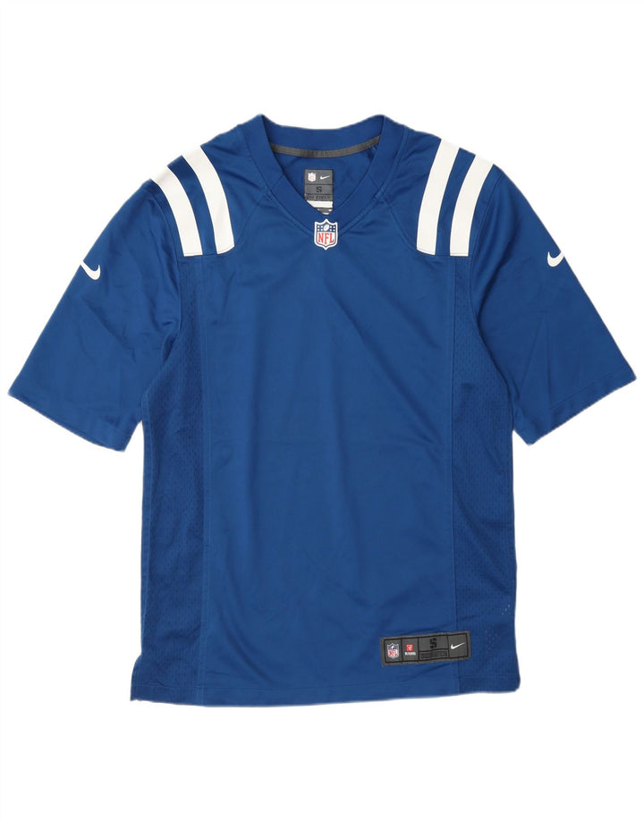 T-shirt grafica da uomo Nike Top piccola in poliestere blu