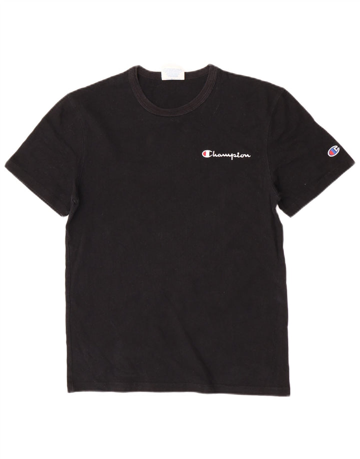 T-shirt Champion da uomo Heritage Top piccola in cotone nero