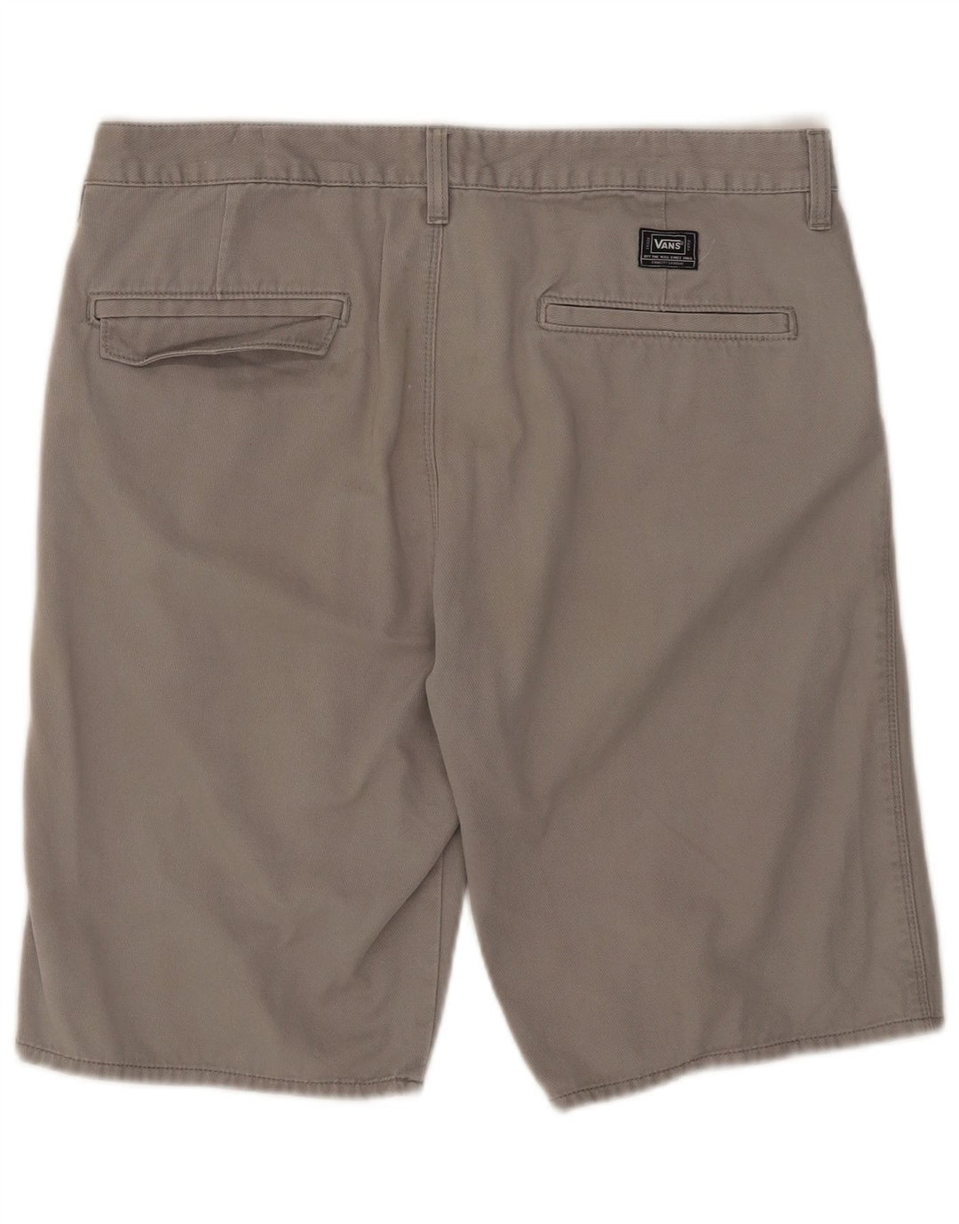 Pantaloncini casual da uomo Vans W34 Large in cotone grigio