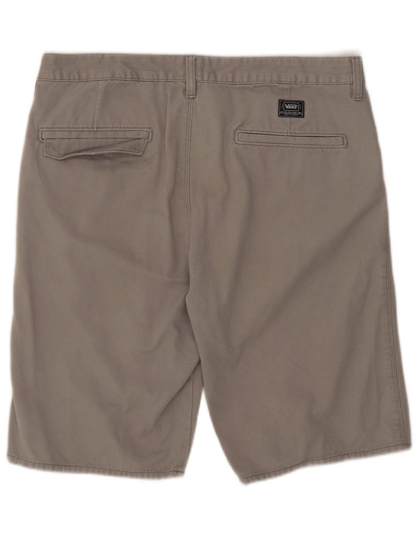 Pantaloncini casual da uomo Vans W34 Large in cotone grigio