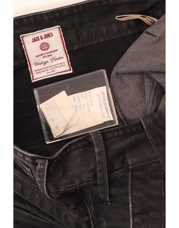 Jeans dritti cargo da uomo Jack & Jones W28 L32 cotone grigio