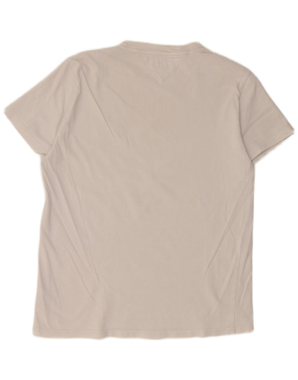 T-shirt da uomo Tommy Hilfiger Top in cotone bianco medio