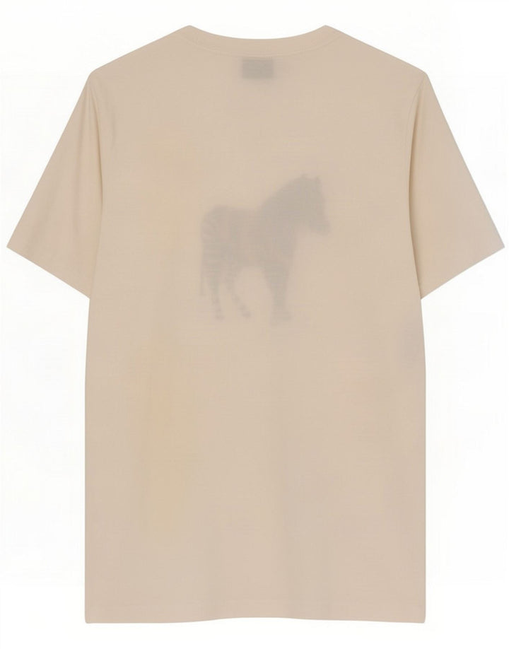 T-shirt grafica da uomo Paul Smith piccola in cotone bianco