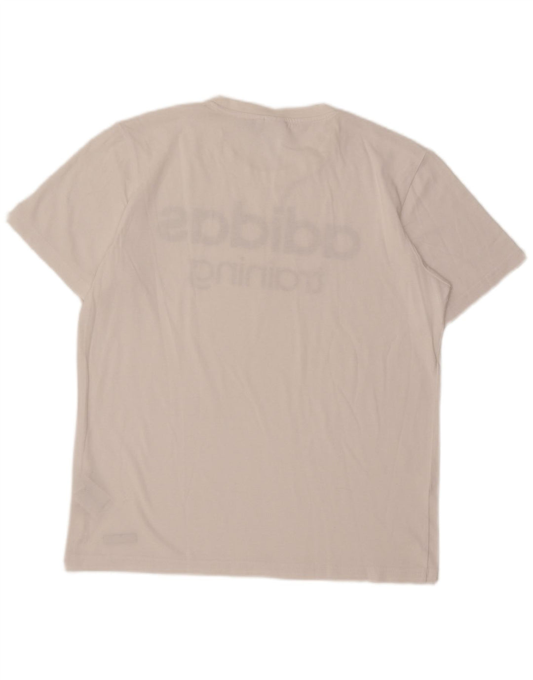 T-shirt grafica Adidas Climalite da uomo in cotone bianco medio