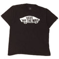 T-shirt grafica da uomo slim fit di Vans, cotone medio nero