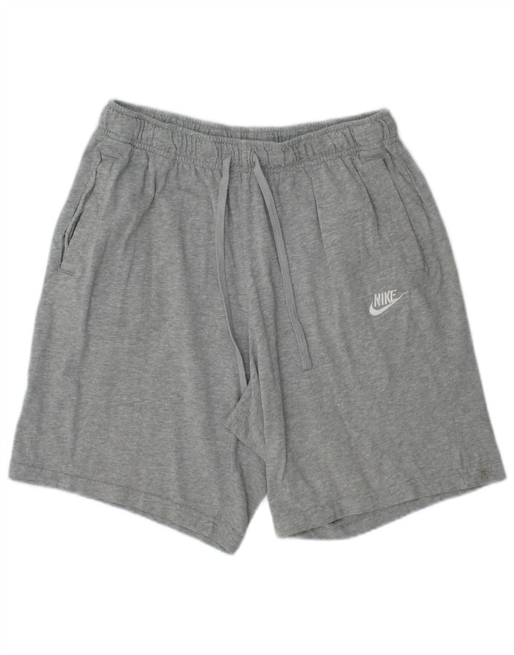 Pantaloncini sportivi da uomo NIKE in cotone grigio medio