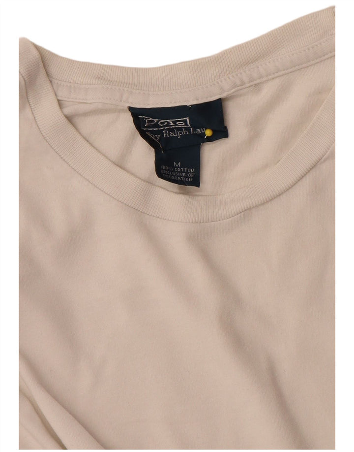 Polo Ralph Lauren Top da uomo a manica lunga piccolo in cotone bianco