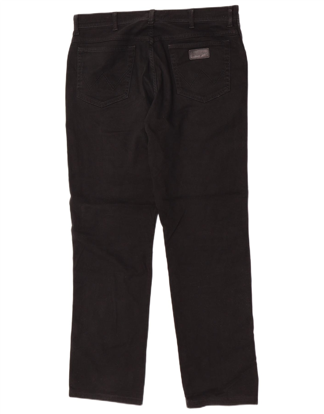 Jeans dritti elasticizzati Texas da uomo Wrangler W36 L32 cotone nero