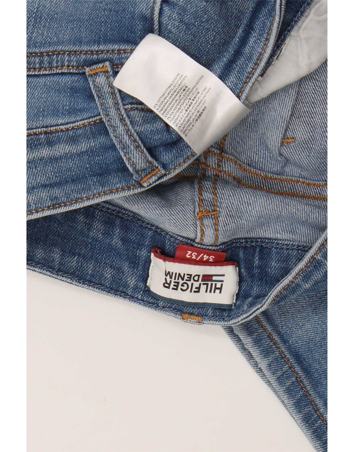 Jeans slim da uomo Tommy Hilfiger W34 L32 cotone blu