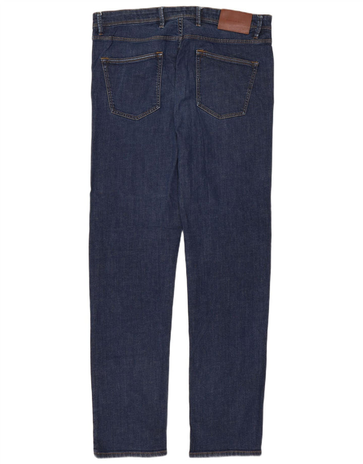 Jeans slim da uomo Massimo Dutti EU 42 Large W32 L30 Blu navy
