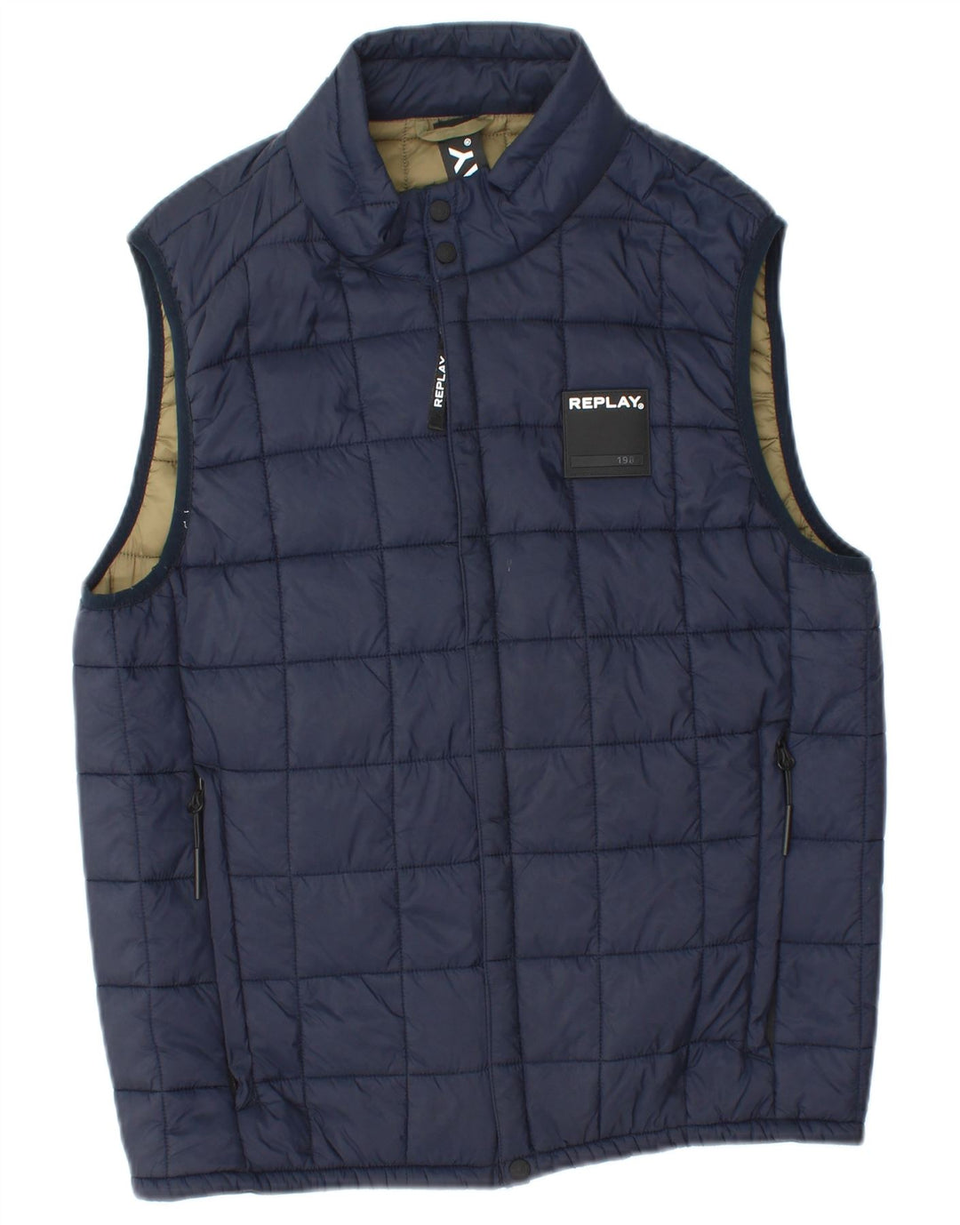 REPLAY Gilet imbottito per ragazzi 11-12 anni medio blu navy