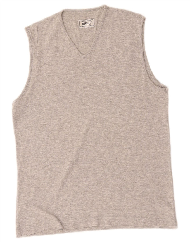Canotta da donna Rifle UK 14 Cotone screziato grigio medio