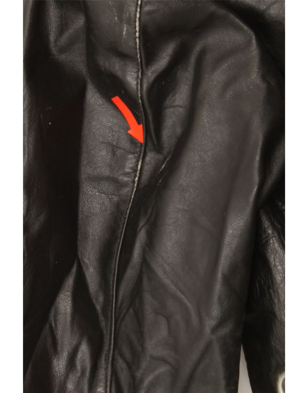VINTAGE Womens Leather Coat UK 18 XL Black Vintage Vintage and Second-Hand Vintage from Messina Hembry 