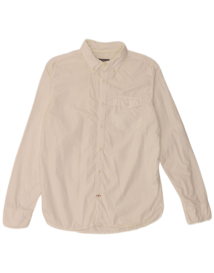 Camicia da uomo Fat Face in cotone bianco medio
